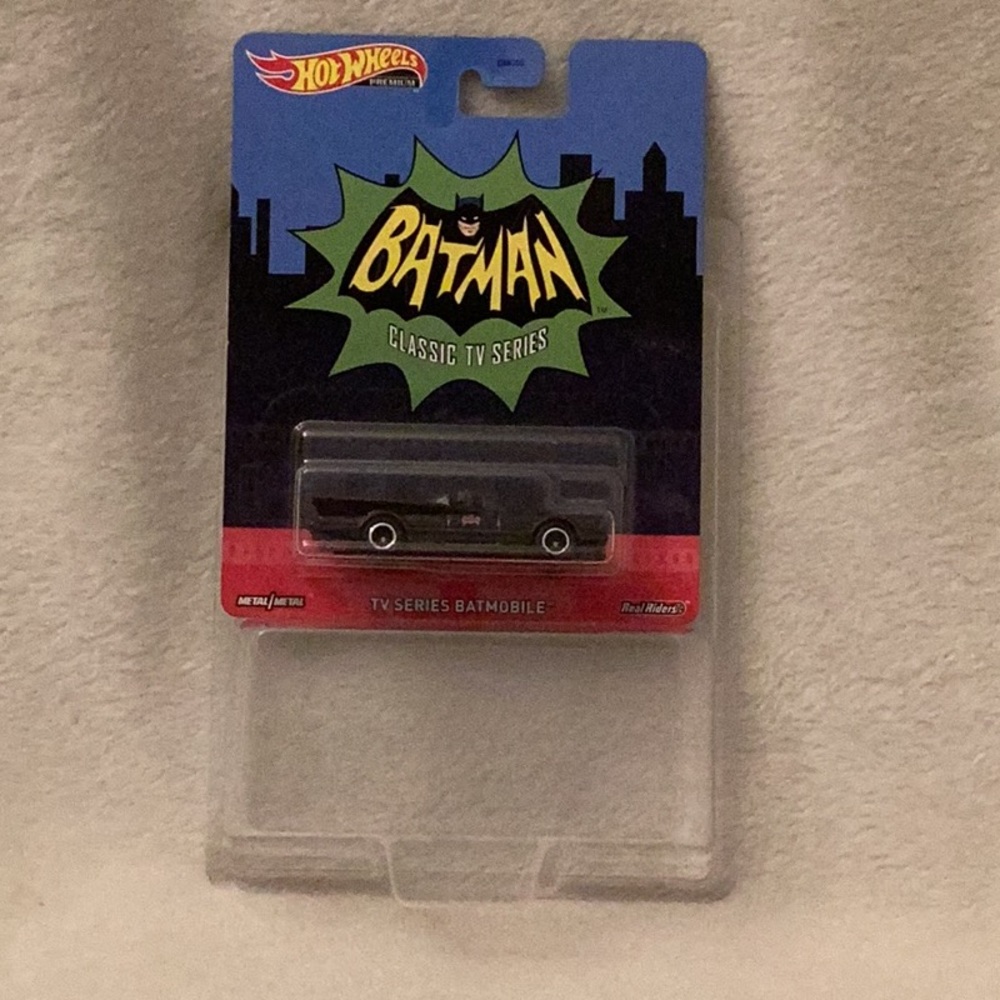 Batmobile ~ Batman Classic TV Series ~ Hot Wheels Premium ~ Real Riders w/case